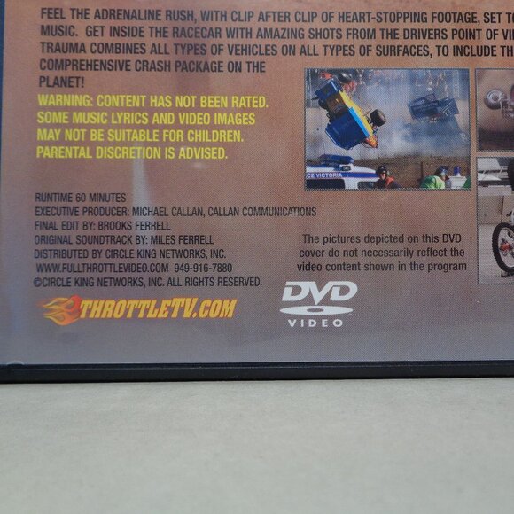 RACETRACK TRAUMA New DVD / Throttle TV - Picture 4 of 4